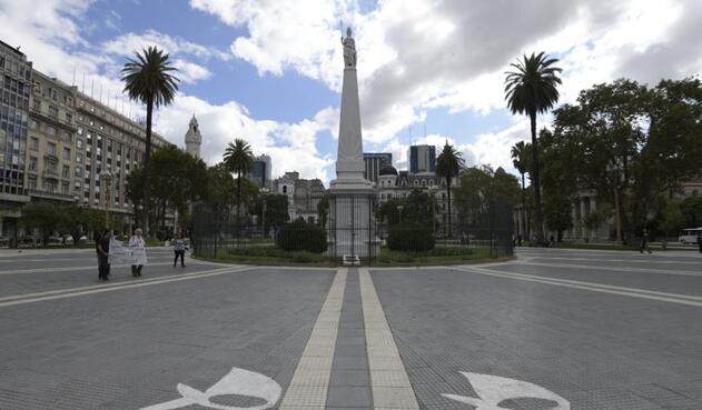 Coronavirus en Argentina - Plaza de Mayo