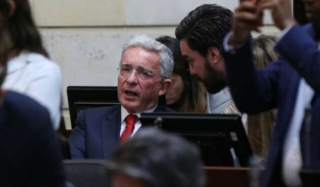 Álvaro Uribe en el Congreso de la República