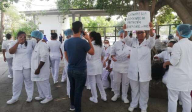 Protesta médicos en Cartagena