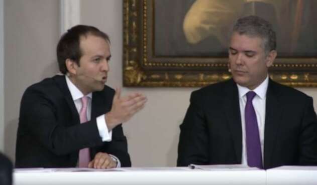 Ernesto Lucena e Iván Duque