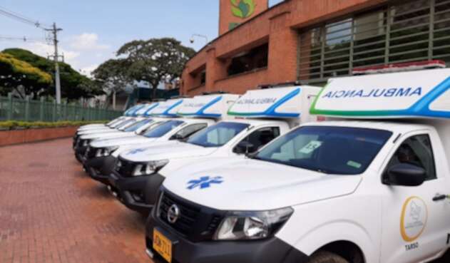 Las ambulancias fueron distribuidas en dieciocho municipios antioqueños