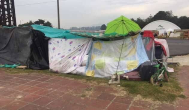 Campamento de venezolanos Campamento de venezolanos