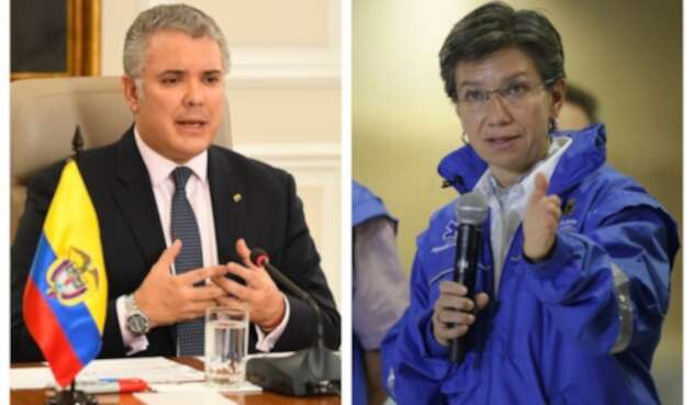 Iván Duque y Claudia López