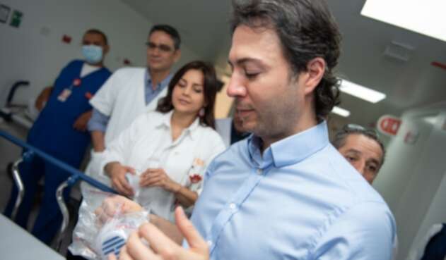 En el Hospital General de Medellín, (HGM), se hicieron las pruebas de las mascarillas