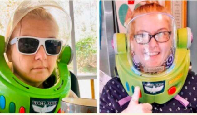 Kelly Hogan Painter, mujer que se disfraza de Buzz Lightgear