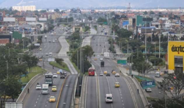 Panorámica de Bogotá en cuarentena