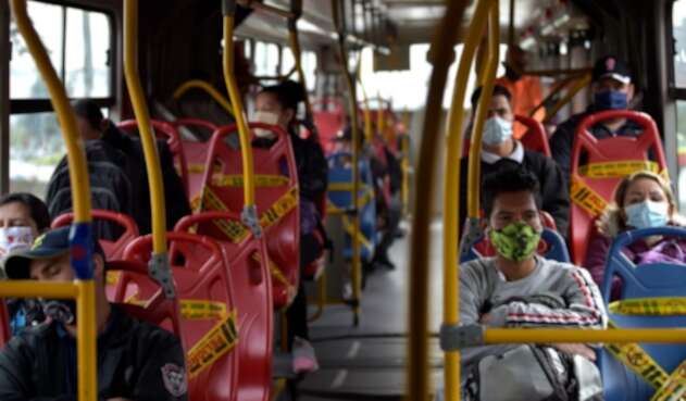 Así luce un bus de Transmilenio en medio de cuarentena por coronavirus