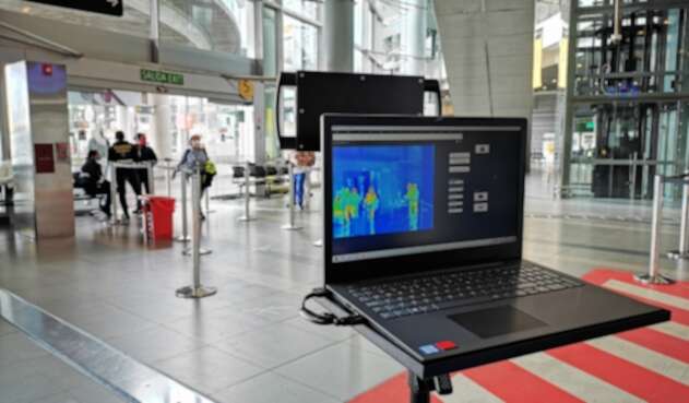 Instalan cámaras de medición térmica en el Aeropuerto El Dorado