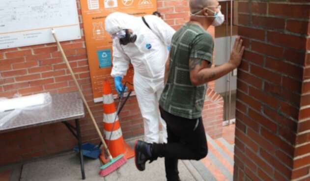 Cuarentena en Bogotá / protocolos de bioseguridad / construcción