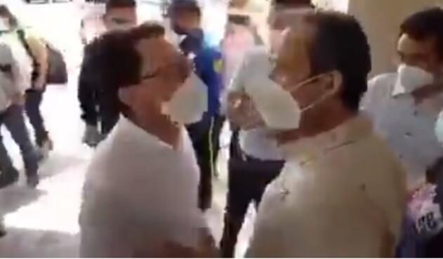 Choque en hospital de Santa Marta
