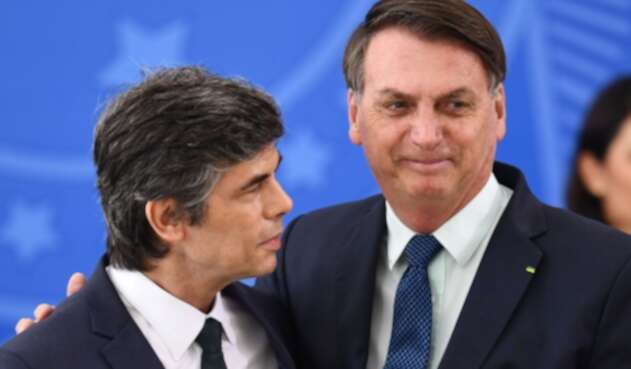 Nelson Teich y Jair Bolsonaro