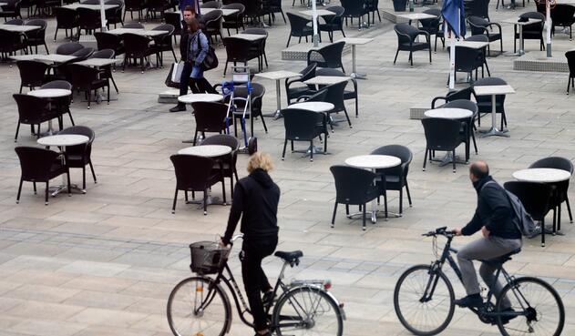 Coronavirus en Alemania / Distanciamiento en restaurantes