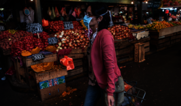 Santiago de Chile con coronavirus