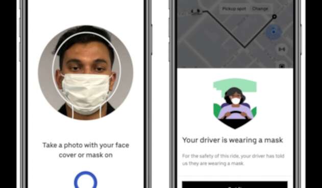 Uber lanza sistema de verificación con tababocas