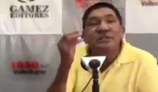 Fabio Zuleta, locutor criticado por entrevista a palabrero