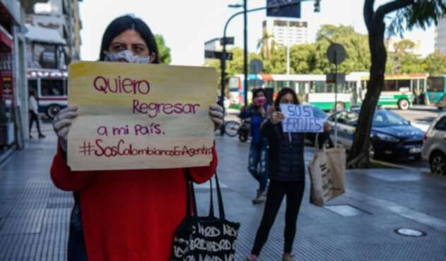 Colombianos en Argentina piden vuelos humanitarios para regresar al país