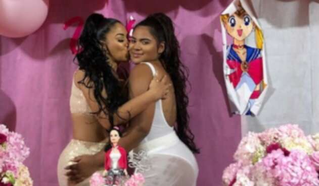 Yuranis León y su hija