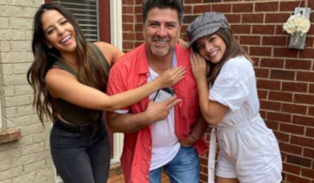 Fabio Legarda y sus hijas
