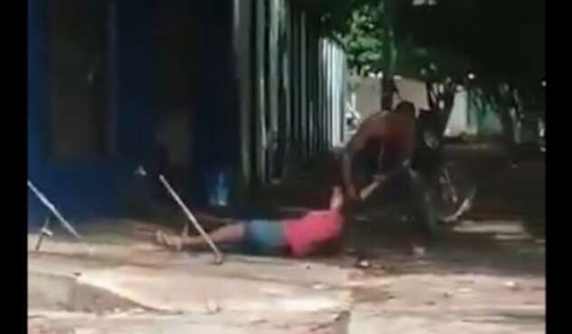 El hombre fue capturado por el delito de violencia intrafamiliar