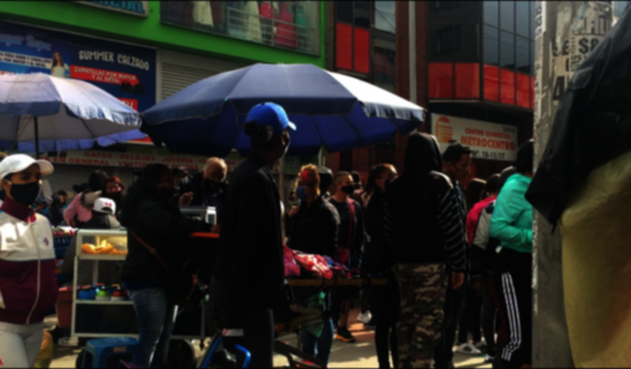 San Victorino, centro de Bogotá en pandemia.