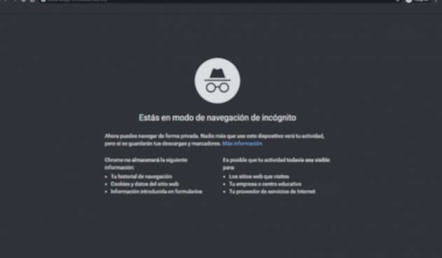 Google Chrome y su modo incógnito d