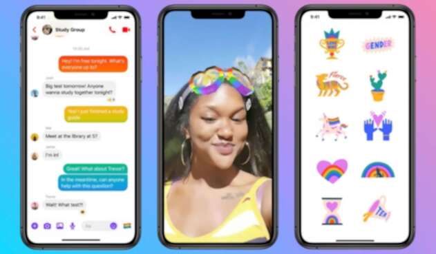 Novedades messenger Facebook para el día del orgullo LGBTI