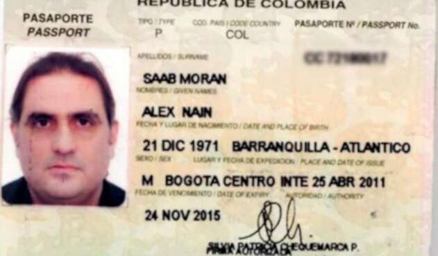 Pasaporte de Álex Saab