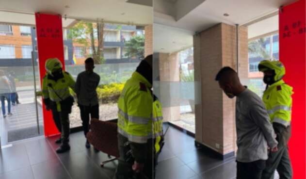 Policías detienen a ladrón en Usaquén