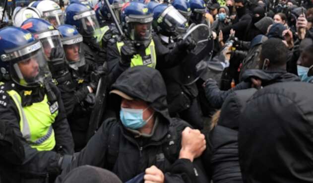 Protestas en Londres por George Floyd
