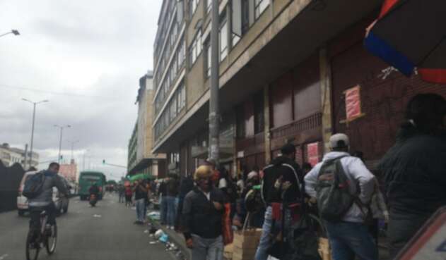 San Victorino, centro de Bogotá en Pandemia.