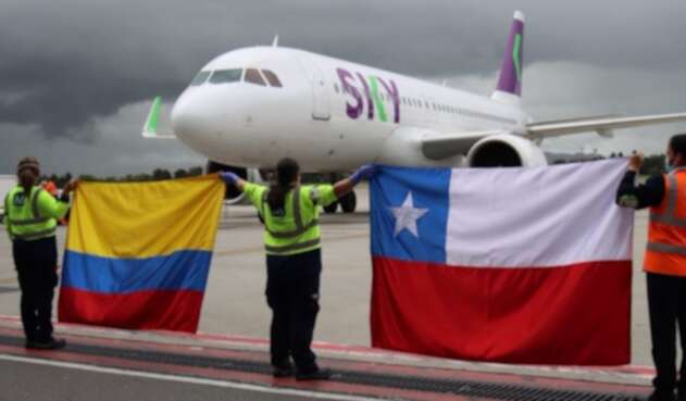 Vuelo humanitario desde Chile