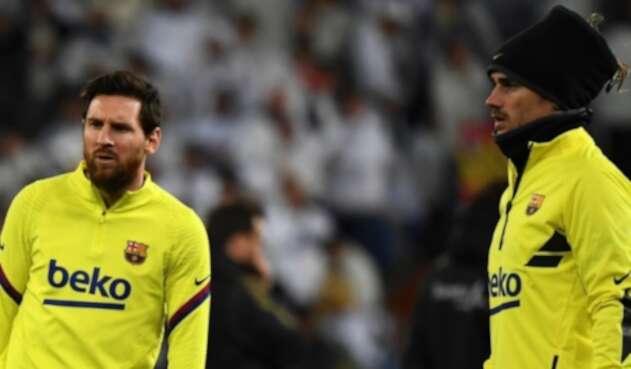 Antoine Griezmann y Lionel Messi