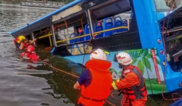 Accidente autobús en China