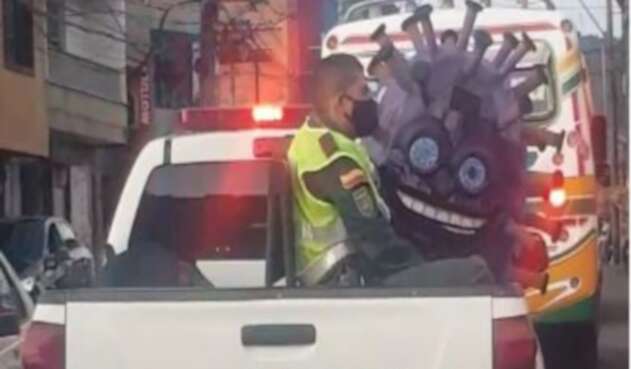 La 'captura' del Covid que se hizo viral en Colombia