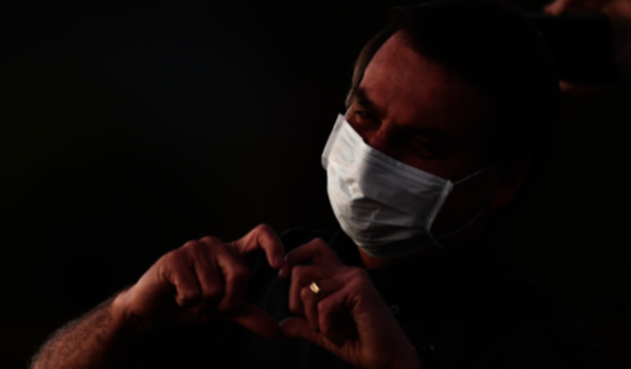 Jair Bolsonaro con coronavirus