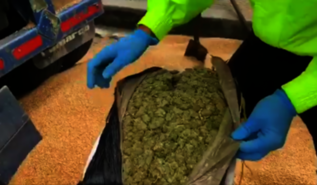 Cargamento de marihuana incautado en Bogotá