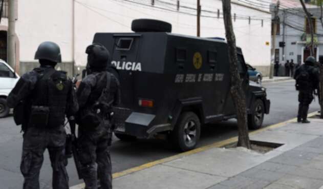 Policía en Bolivia