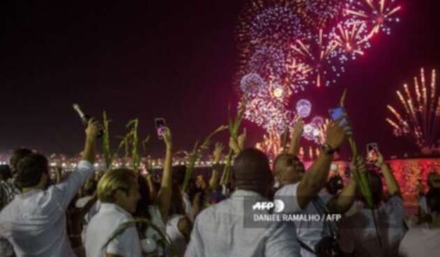 Fin de año en Copacabana, Río de Janeiro, Brasil
