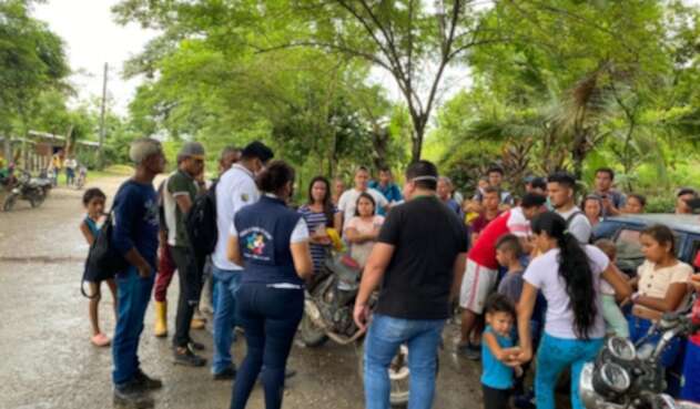 Desplazados en el sector del Ambato en Tibú