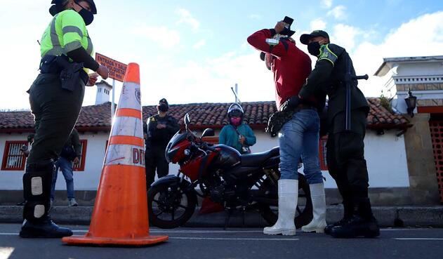 La Policía puso en marcha un dispositivo de seguridad para blindar el norte de Bogotá.