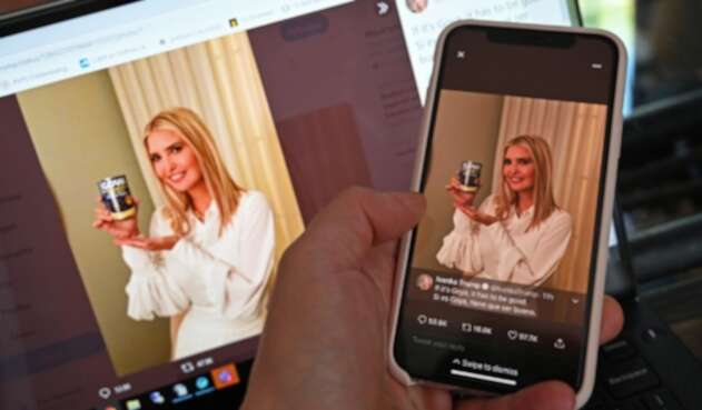 Ivanka Trump posa con una lata de frijoles negros Goya