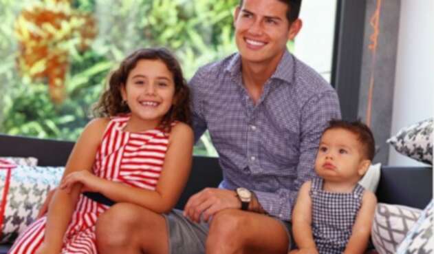 James Rodríguez y sus hijos