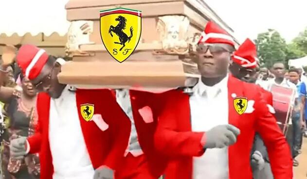 Los memes del choque de los dos carros de Ferrari en la Fórmula 1