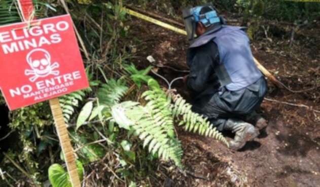 Los militares realizaban control de área