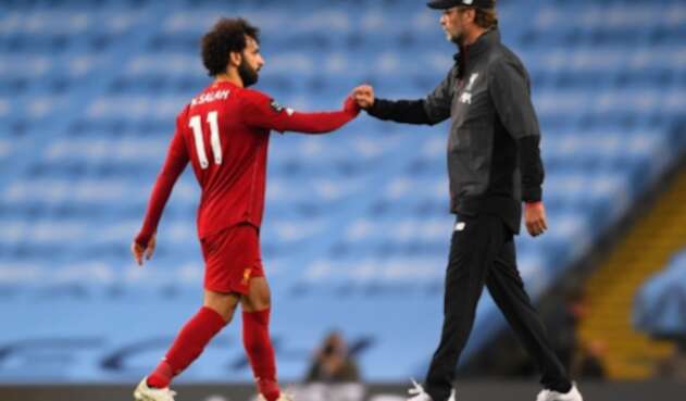 Mohamed Salah y Jurgen Klopp en Liverpool Mohamed Salah y Jurgen Klopp en Liverpool