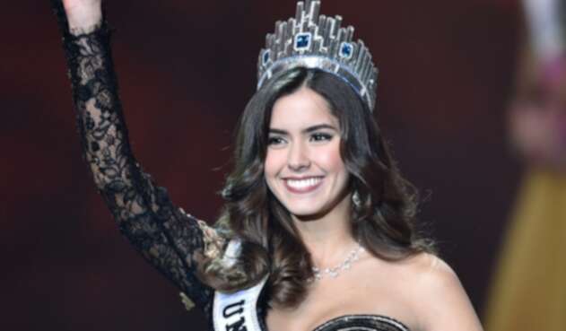 Paulina Vega cuando fue elegida Miss Universo