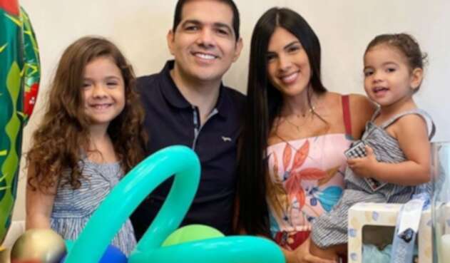Peter Manjarrés y su familia
