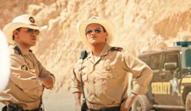 Silvestre Dangond y Yeison Jiménez vestidos de sheriff
