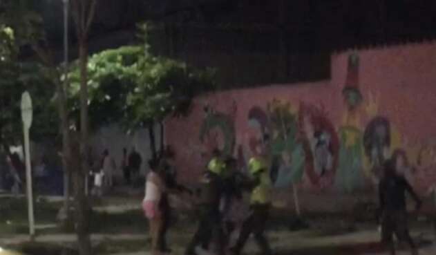 Presunta agresión policial.