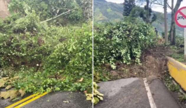 Vía cerrada entre Ibagué y Cajamarca